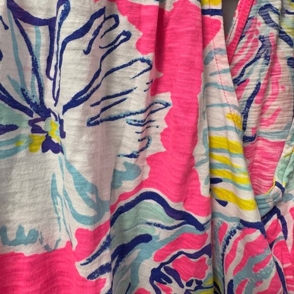 Lilly Pulitzer Sleeveless Minka Seashell Floral Tank Women’s X-Small - Picture 4 of 6